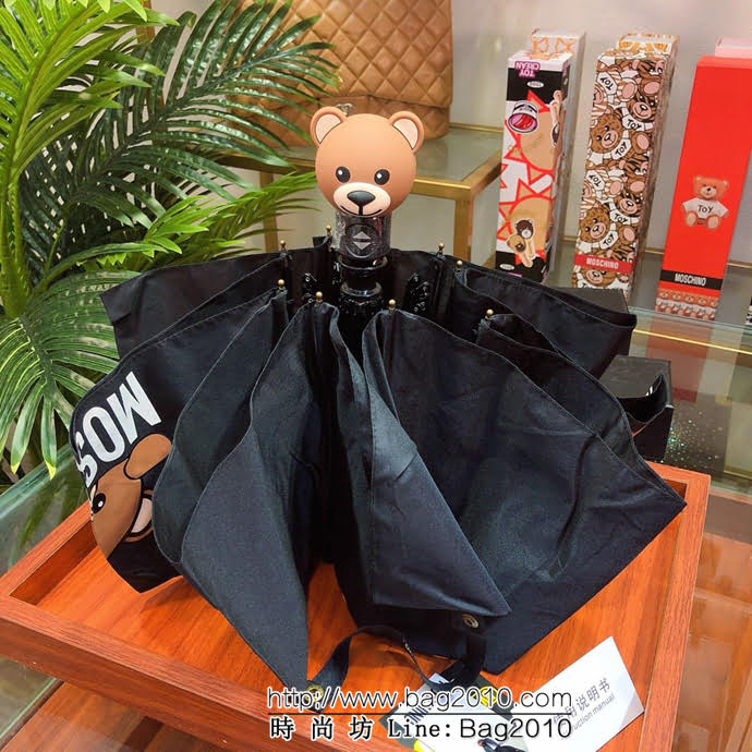Moschino莫斯奇諾 火爆熊頭全自動伸縮手柄 防雨防紫外線隔熱傘  sll1044